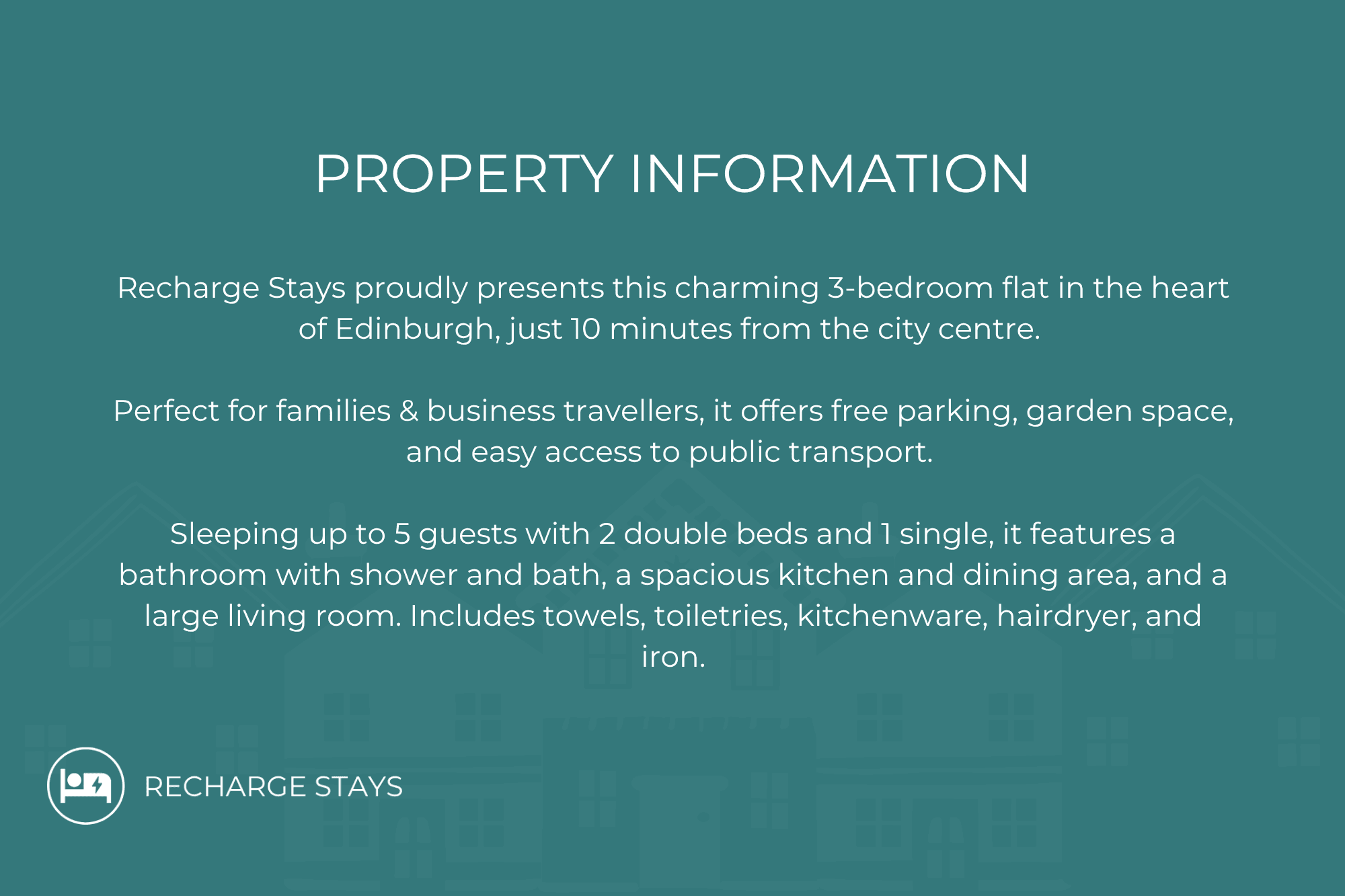 Free Parking | City Centre | 3 Bedrooms | 5 Guests2
